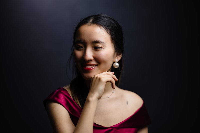 Angeline Callista Ma at the piano